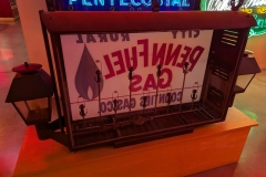 Gas Lighted sign