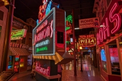 Howard Johnson neon streetscape