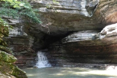 Natural Bridge Falls in Lost Valley state park