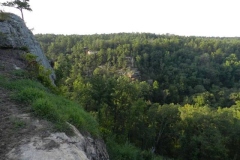 View from back of cabin at Petit Jean State Park
