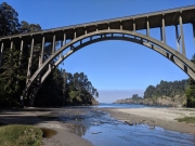 Russian Gulch, Beach under Hwy101