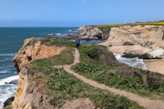 Top of the cliffs at Hole In The Wall Beach