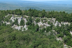 View of Eagle Cliff Trail from Gazebo on Sky Top Path, Mohonk Mountain House, NY