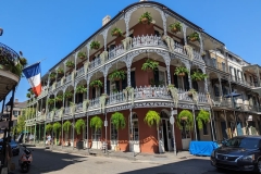 Royal Street iron galleries, New Orleans