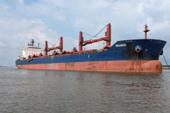 Ocean freighter in Baton Rouge, LA