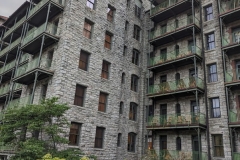 Room balconies facing lake