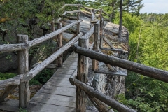 Gazebo walkway on Sky Top path