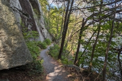 Undercliff path along lake