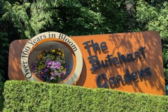 Butchart Gardens Sign