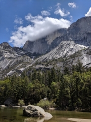 Yosemite Half Dome, Mirror Lake