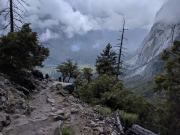 Yosemite Upper Falls Trail, Clouds